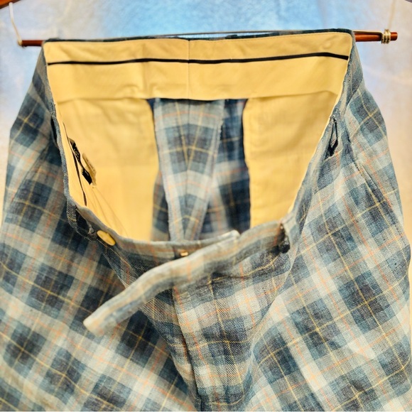 Ralph Lauren Black Label Blue Plaid Dress Pants - Picture 13 of 16